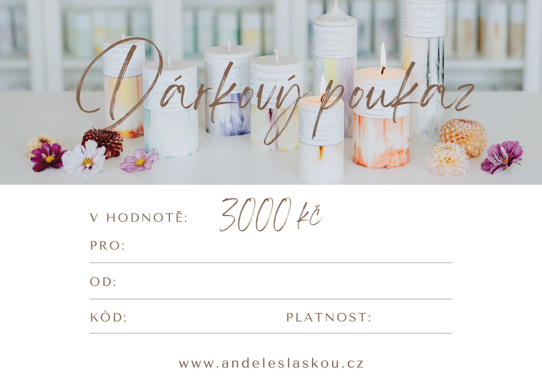 Dárkový poukaz - 3000,-